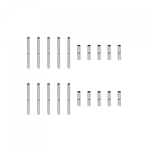 sourcing map Watch Strap Tubes Pins, Stainless Steel Connecting Shaft for Watch Band
