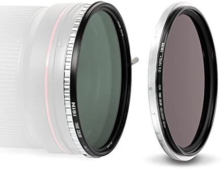 NiSi 95mm Swift 1-9 Blenden VND Kit | Inkl. True Color 1-5 Blenden Variable ND Filter, ND16 (1,2) 4 Blenden ND Filter, Swift 95mm Adapterring