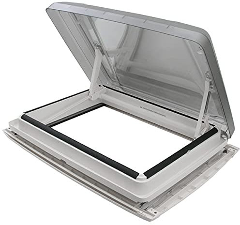 MPK VisionStar L pro getönte Panorama Klarglas Dachluke Dachfenster Dachhaube 70 x 50 in signalweiß