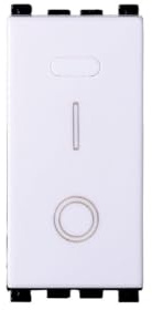 1 Pezzo Interruttore 16A Bipolare, Compatibile Con Vimar Arkè, Colore Bianco