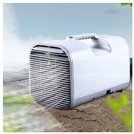 QIUFANGY 1500W Camping Air Cooler,Outdoor Air Conditioner, Evaporative Coolers With Smart Remote And Panel Control, Mobile Free Drainage Portable Air Conditioner For Truck Camper Tent Travel/Rv Life