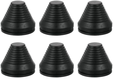 sourcing map 6 Pcs Tower Shaped Grommet 50mm 1.96 Inch Drill Hole, Rubber Plugs Hole Grommets Protection Gasket Kit for Wire Cable Cord