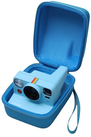 XANAD Etui Polaroid Now Gen3 / Gen2 / Go Gen2 / Now+ Gen3 / i-Type（Bleu） | Polaroid One Step 600 / Flip , Housse Rigide Étanche avec Poche Filet et Dragonne, Sacoche Protection Appareil Photo