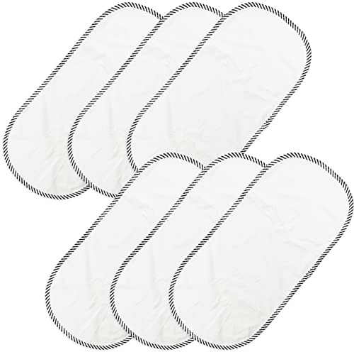 6 Pack Larger Softer Changing Pad Liners Waterproof,Baby Change Mats And Covers, 27 Inches x 13 Inches Washable Reusable Changing Table Cover Liners Double Layers, 100% Cotton Flannel Surface