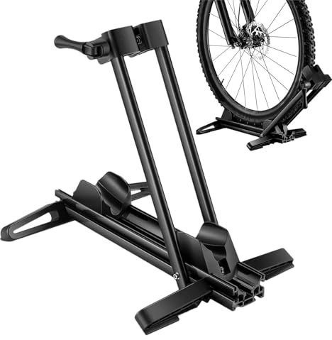 Verstellbarer Fahrrad-Montageständer | Fahrradwartungsständer | Klappbarer Fahrradständer | Freistehende Ständer mit 37 x 35,5 cm/14,57 x 13,98 Zoll für Rennräder und Mountainbikes