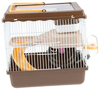 BESPORTBLE Haustierkäfig Luxus Kleintierkäfig Hamsterkäfige Chinchillakäfig Multifunktionales Design Kaffeeoptik