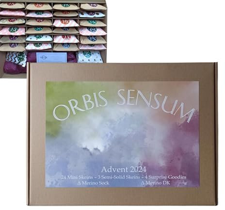 Wolle Adventskalender 2024 - Weihnachten Urlaub Garn Adventskalender | Wolle Adventskalender | 2024 Garn Adventskalender | Weihnachten Garn Countdown Kalender | Garn Countdown Kalender Box