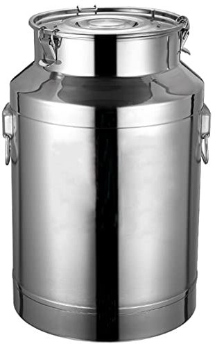 OLSKFUH Bidone del Latte per Impieghi Gravosi con Coperchio Sigillato, Secchio per Vino in Acciaio Inox 201, Secchio per Latticini, Barili per Il Trasporto del Latte, Brocca per Latt,88L