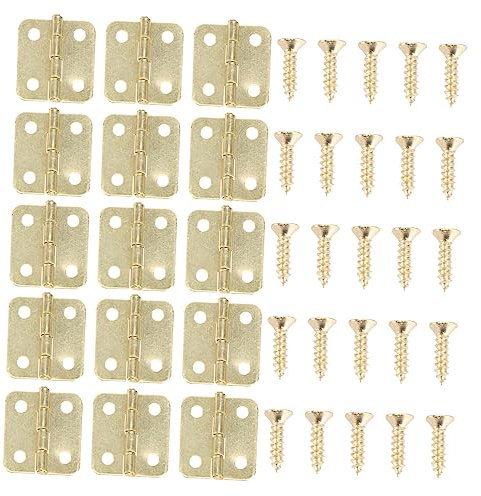 OSALADI Charnières Miniatures Compactes À Fermeture Automatique Pour Boîtes À Bijoux Charnières De Boîtier 20 Pièces 80 Pièces Vis