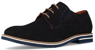 Salamander Chaussures d'affaires pour homme, à lacets, semelle intérieure amovible, Dark Blue 4100, 42 EU