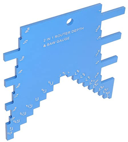 jojofuny Step Gauge Tischkreissäge Tiefenmessgerät Tragbares Holzwerkzeug Präzisen Von Sägeblatt Und Frästiefen Für Tischsäge Und Oberfräse Design