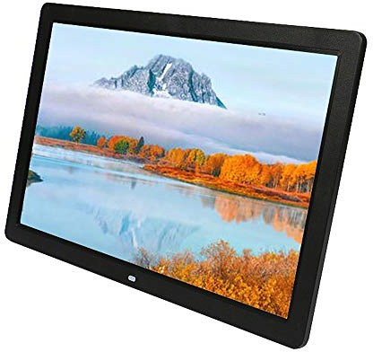 17-inch Digital Photo Frame Advertising Player Electronic Photo Album, Support Clock Calendar, Timer Switch Machine, Rolling Subtitles Function, Support MS/SD/MMC Card, with HDMI Input Interface Gif