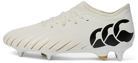 Canterbury Speed Falcon Team - Scarpe da Rugby Unisex, per Adulti, Colore: Bianco, Bianco, 9/10 UK