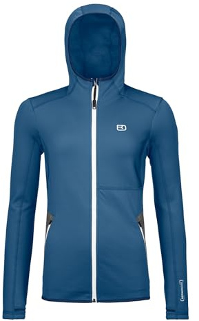 Ortovox, Fleece-Kapuzenjacke für Damen, Meeresoberfläche, L