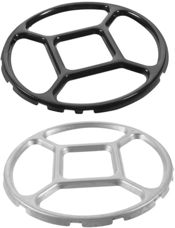 Anillo Wok para Estufa de Gas, Soporte Auxiliar Antideslizante | Aleación, 2 Piezas, Base Estable para Hervidor y Wok, Uso en Cocina y Preparación a Alta Temperatura
