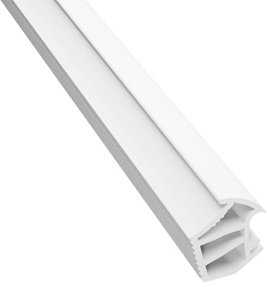 35m Seiletech.de Stahlzargendichtung – Farbe: Weiß – TPE Gummi – KA-2 – Dichtungshöhe: 16,5mm – Dichtungsbreite: 13,8mm – Falz Türdichtung für Stahltüren
