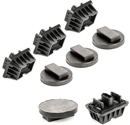 LST Wagenheber Aufnahme + Adapter (4er Set) Karosserieaufnahme Gummiblock Gummi-Pad kompatibel mit BMW 1 E81 E82 E87 F40 2 F44 3 E90 E91 5 F10 F11 X1 E84 F48 X2 F39 Mini Clubman F54 Countryman F60