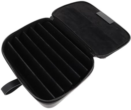 IMIKEYA Estuche de Transporte Multifuncional y Material de Superfibra Resistente a Rayaduras Diseño de Cremallera para Correas de Reloj Adecuado para Viajes y Salidas