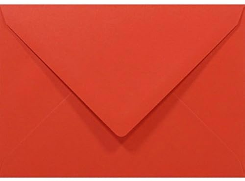 Netuno 100 Briefumschläge Rot DIN C6 11,4x16,2 cm klassisch und stilvoll | 80g Rainbow · stilvolle rotfarbene Umschläge Farbpapier für Weihnachten, Nikolaus, Valentinstag & Liebesgrüße