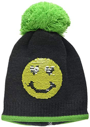 Döll Baby-Mädchen Pudelmütze Strick Mütze, Grau (Anthrazit Melange 8810), 49