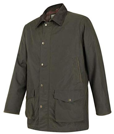 Hoggs of Fife Caledonia Mens Waxed Jacket - 100% Cotton base, fabric, Halley Stevenson P270 Silkwax