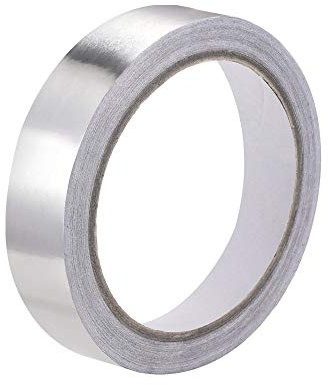 uxcell 15mm Aluminio Lámina Cinta Alta Temperatura Cinta para HVAC, Sellado, Parcheo Caliente Frío Aire Conductos Una Cara Adhesivo Cinta 20m /65 Pies