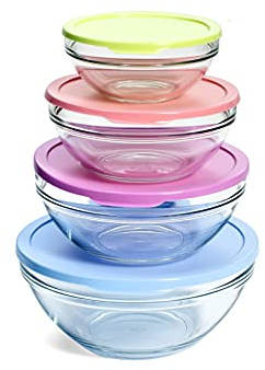 Pasabahce 536036 Kühlschrank-Snack, Glas, rund, 4 Stück