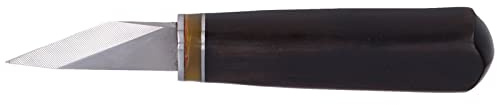 Hztyyier Cuchillo para Artesanía en Cuero cuchillo de tallado de cuero mango de madera para biselar y cortar bordes for DIY