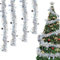 shallyong Espumillón de Navidad, 6 Piezas Guirnaldas Navideñas, Espumillón Guirnalda 2M, Guirnalda Brillante, Decoraciones Navideñas, para Decorar Árbol de Navidad Boda Fiesta
