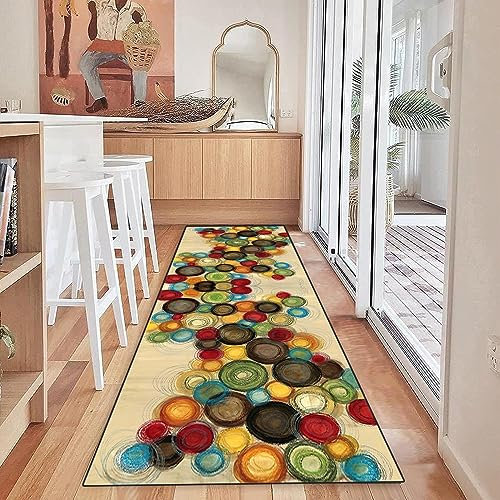 LIJIAO Küchenläufer Küchenmatte 50 x 60 cm rutschfest & Antistatisch In & Outdoor Camping Design Teppich Läufer Erhältlich in vielen Größen für Flur & Wohnraum, B