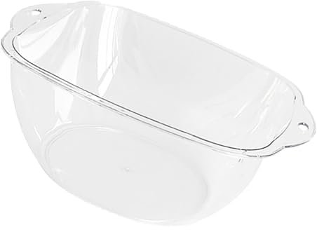 Wash Basin, Double Handle Design, Transparent Plastic Bath Tub, 2mm Thick PET Material, Multi Functional for Face Hands Laundry Home Use L