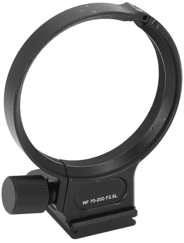 Anello di Montaggio per Treppiede, Collare per Obiettivo in Lega di Alluminio con Piastra a Sgancio Rapido, Diametro Interno 82 Mm, per Obiettivo RF70-200 F2.8L, con Foro per