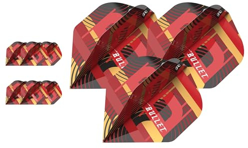 Target Darts Stephen Bunting Player Flights, G5 Pro Ultra Flight Multi Pack (Satz mit 9 Stück), No.2 / No.6 Form | Dart Flights Set, Professionelles Dart Zubehör, Player Edition Dart Flight Multipack