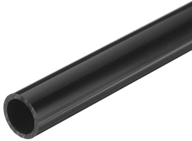 QUARKZMAN Tubo Rigido, Tubo Tondo Rigido in PVC 16mm ID 20mm OD 20cm/8 Lunghezza Tubo Flessibile in PVC, Nero Alto impatto per Tubi dell'Acqua, Artigianato, Guaine Cavi