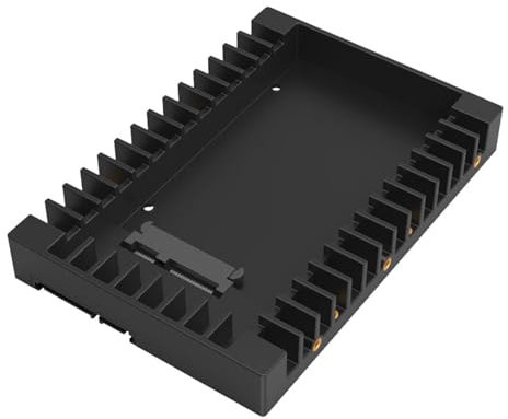 Qaonsciug Support de disque dur amovible de 6,3 cm à 8,9 cm - Cadre de montage pour disque dur - Améliore le stockage de l'ordinateur 6 Gbit/s