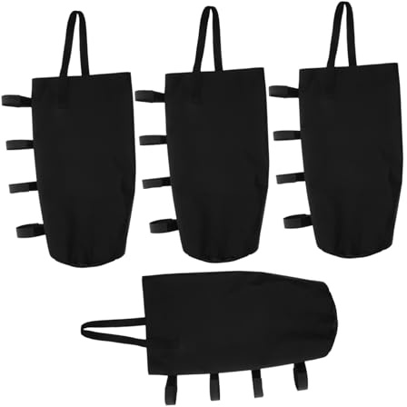 iplusmile 4 Stück Outdoor Schirmgewichte Terrassenschirm Sandsäcke 18x45cm Wasserbefüllbar Faltbar Windfest Oxford Gewebe Für Pavillon Zelt Sonnenschutz