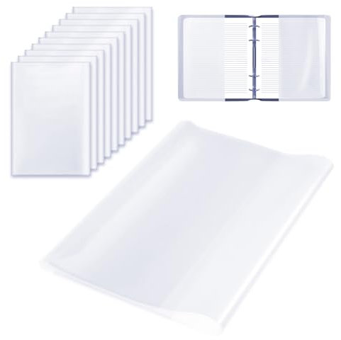 Gsrhzd Heftumschläge A4, 30 Stück A4 Transparent Buchumschlag, Wiederverwendbare und Verstellbare Durchsichtige Buchumschläge Schulbücher, Bucheinband, Buchschutzfolie, für Home Office Schule