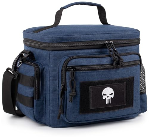 Borsa Pranzo per Uomo, Borsa Termica Tattica con Sistema MOLLE – Isolata, Impermeabile, Anti-Perdite – per Uomo/Donna, Perfetta per il Lavoro, Pic-Nic e Attività All’Aperto con Tracolla Regolabile