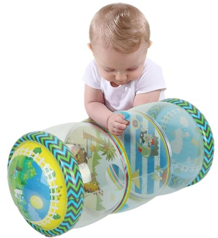 Juguetes de rastreo | de fitness de gateo inflable | Crawl de desarrollo temprano | A lo largo de la pelota de juego, caída del centro de actividades del laberinto | Roller Ratch para niñ