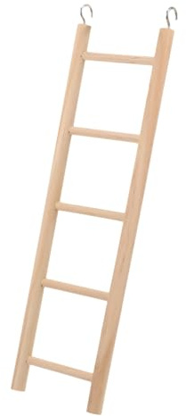 WEKADRIN Scala Per Uccelli in Legno Per Arrampicata e Gioco, Giocattolo Ganci Per Pappagalli e Parrocchetti, Punto Di Arrampicata Resistente Ai Morsi 24x7 Cm Per Gabbia e Parco Giochi