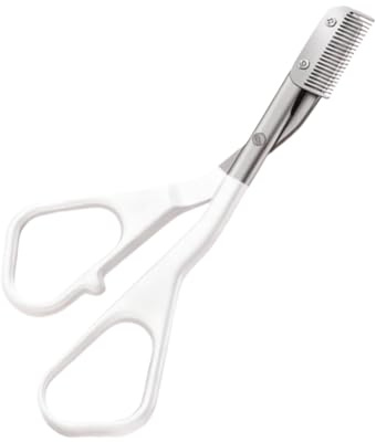 Augenbrowenschere Mit Kamm Präzisions-Trimmer Aus Edelstahl | Augenbrauenschere Für Gesichtspflege Bartpflege Unterwegs Für Frauen Männer