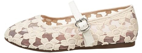 HTNEDNST Bailarinas para mujer Zapatos de novia suaves Zapatos de tela cómodos Zapatos planos Slip-On Zapatos de verano cerrados Zapatos de verano transpirables Zapatos de boda elegantes y ligeros, A5