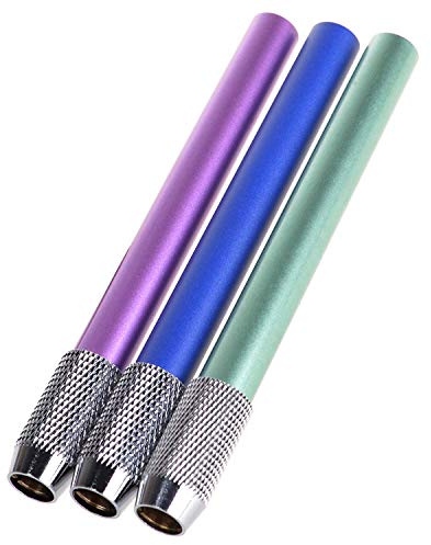 Chiloskit Verstellbare Aluminium-Bleistiftverlängerung, Halterung, Skizzen, Schule, Büro, Kunst, Schreibwerkzeug, 3 Stück