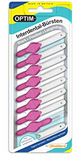 OPTIM Interdentalbürsten 8er Packung, pink 0,4mm Größe 0