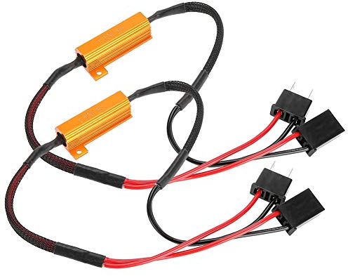 EBTOOLS Widerstand 20 W LED H7 für Lastwiderstand H7 2 Stück Auto LED Decoder Lastwiderstand für H7 Scheinwerfer Anti Hyperblitz keine Fehler Ladewiderstand Verkabelung ABS + Metall