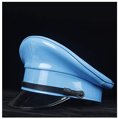 Unisex, Elegant, Filzhut 100% Leder Militär-Hut for Frauen Männer Deutschland Offizier Schirmmütze Armeehut Cortical Polizei Cap Fancy Dress up Cap Cosplay Halloween-Hut Größe M L XL Hochzeit Urlaub P
