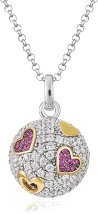 ROBERTO GIANNOTTI Collar de Mujer en Plata y circonita con dijes llamados ángeles SFA139