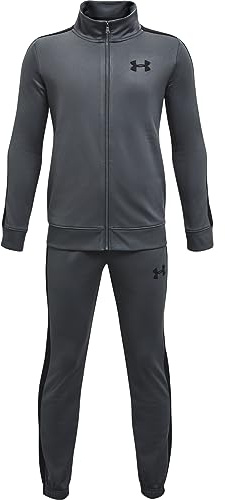 Under Armour Boys' UA Knit Track Suit, Soft Tricot Knit Tracksuit for Boys, Fast-Drying, Sweat-Wicking Training Set with a Loose-Fit Tracksuit Top and Tapered Jogging Bottoms