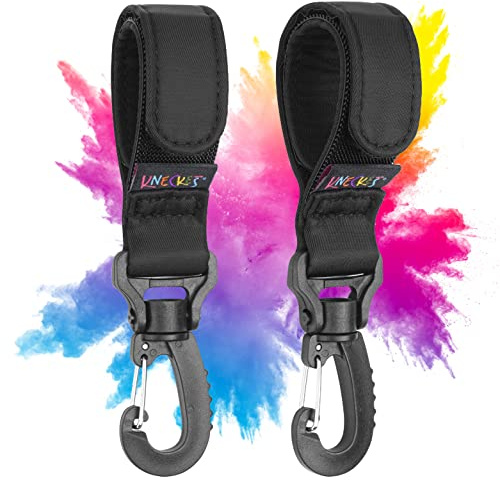 KNECKES® Robusti ganci per passeggino (set di 2, capacità di carico 40 kg) Chiusura in velcro