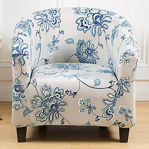 Sesselhusse Bunt Cocktailsessel Retro Sesselbezug/Sesselüberwurf Sesselhusse Sesselschoner mit Modern Muster Elastisch Stretch Husse für Clubsessel Loungesessel Cocktailsessel